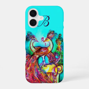 PAUWEN IN LIEFDE MONOGRAM iPhone 16 HOESJE