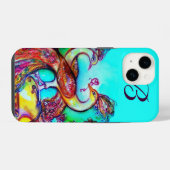 PAUWEN IN LIEFDE MONOGRAM iPhone HOESJE (Achterkant horizontaal)