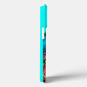 PAUWEN IN LIEFDE Rood Turquoise Blauw Case-Mate iPhone Case (Achterkant / Rechts)