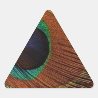 pauwen-pluim-1rood en goud sticker