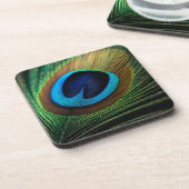 pauwenjuweel bier onderzetter (Linkerzijde)