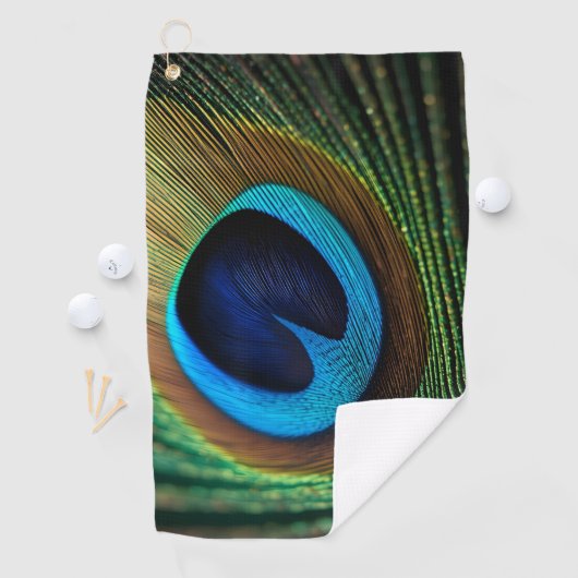 pauwenjuweel golfhanddoek (Insitu)