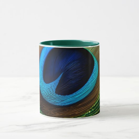 pauwenjuweel mok (Midden)