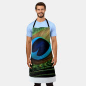 pauwenjuweel schort (Gedragen)