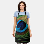 pauwenjuweel schort (Gedragen)