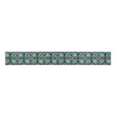 Pauwenkleur Abstract Spectaculair Ontwerp Grosgrain Lint (Voorkant)