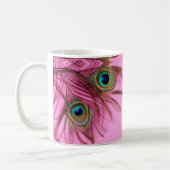 Pauwenkleuren koffiemok (Links)