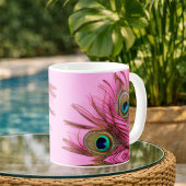 Pauwenkleuren koffiemok