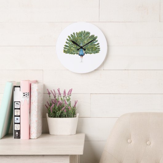 pauwenklok grote klok (Leeskamer)