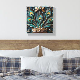Pauwenkoningin Canvas Afdruk