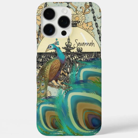 pauwenluchters en veren Case-Mate iPhone case (Achterkant)