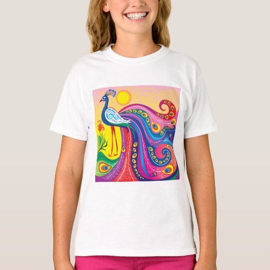 Pauwenochtend T-shirt (Voorkant)