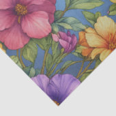 Pauwenoog Bloementuin & Vlinders Tissuepapier (Detail)