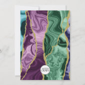Pauwenoog Waterverf Agate (v1) Save The Date (Achterkant)