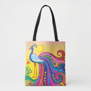 Pauwenoogverbranding Tote Bag