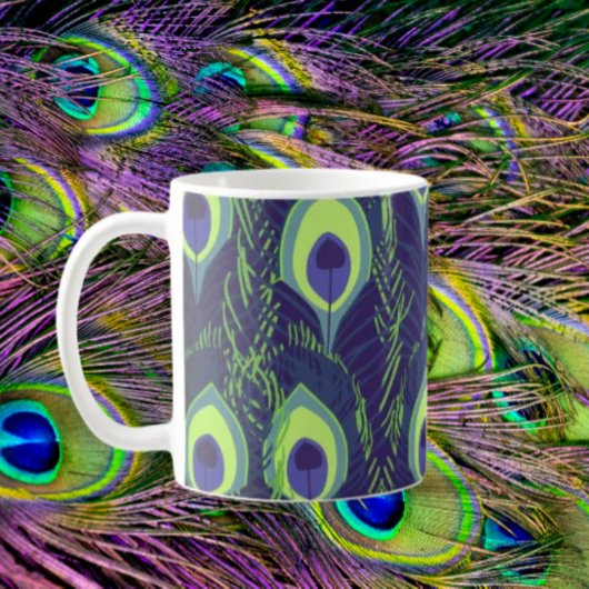 Pauwenoogveren Koffiemok