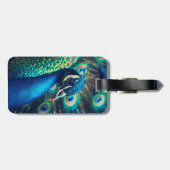 pauwenprofiel bagagelabel (Achterkant horizontaal)