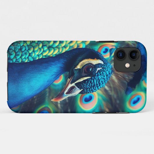pauwenprofiel Case-Mate iPhone case (Achterkant (horizontaal))