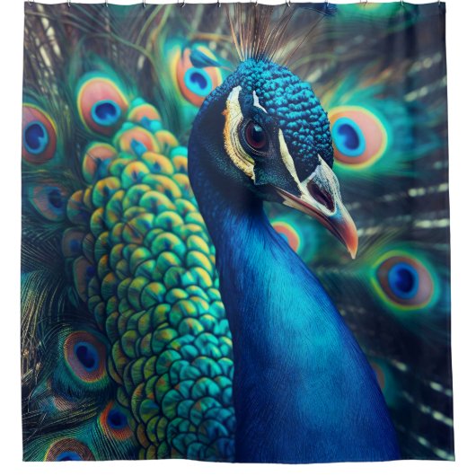 pauwenprofiel douchegordijn (Voorkant)