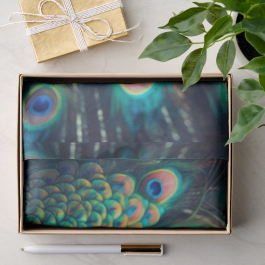 pauwenprofiel tissuepapier (Geschenk)