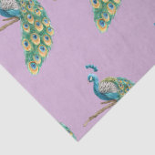 Pauwenserie ontwerp 3 lila tissuepapier (Detail)