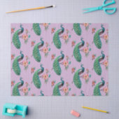 Pauwenserie ontwerp 4 lila tissuepapier (Craft)