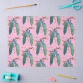 Pauwenserie ontwerp 6 Roze tissuepapier (Craft)