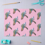 Pauwenserie ontwerp 9 Roze tissuepapier (Craft)