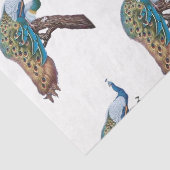 Pauwenserie ontwerp 9 tissuepapier (Detail)