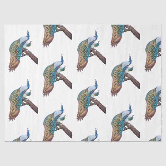 Pauwenserie ontwerp 9 tissuepapier (Voorkant)