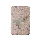 Pauwentuin in Sage Peach Blush Beige Badmat (Voorkant Verticaal)