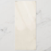  pauwenveer elegante boho Blauwgroen bruiloft Menu (Achterkant)