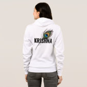 pauwenveer met Krishna Hoodie (Achterkant volledig)