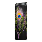 Pauwenveer van PixDezines Thermosbeker (Gedraaid links)