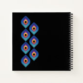 Pauwenvlam (Verticaal) Notitieboek (Achterkant)
