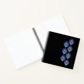 Pauwenvlam (Verticaal) Notitieboek (Binnen)