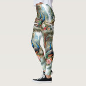 Pauwenvogels in bos leggings (Links)