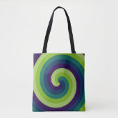 pauwenwervelwind tote bag (Voorkant)