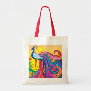 Pauwenzonsondergang Tote Bag