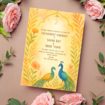 Pauwestaart Bloemen Indiase Hindoe Verloving Cerem