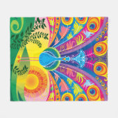 Pauwestaart Fleece Deken (Voorkant (Horizontaal))