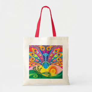 Pauwestaart Glans Tote Bag