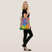 Pauwestaart Glans Tote Bag (Op model)