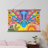 Pauwestaart Hangend Wandkleed (Slaapkamer)