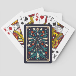 Pauwestaart Mistletoe Patroon Pokerkaarten