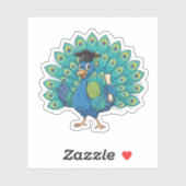 Pauwgradatie Sticker (Vel)