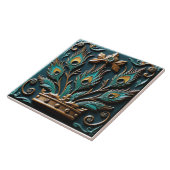 pauwkoningin tegeltje (Zijkant)