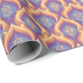 Pauwluister Bloemmotief Cadeaupapier (Rol Hoek)