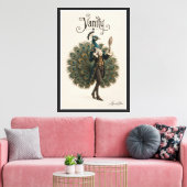 Pauwluisterige Dandy Canvas Afdruk (Insitu (Woonkamer))
