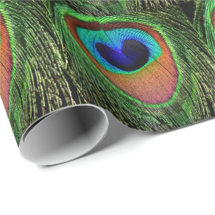Pauwogen Ommwikkelpapier Cadeaupapier